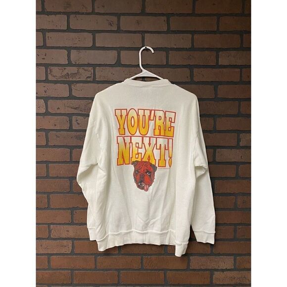 Vintage Bulldog Funny Graphic Crewneck Sweatshirt Size XL - Picture 2 of 4